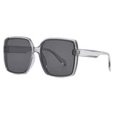 Cross-Border Hot-Selling In-Stock Items, One-Piece Dropshipping Uv400 Sunglasses, Large Square Frame, European and American Internet Celebrity Trend, Street Style, Instagram Fashion