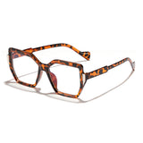 Rain's New Fashionable Gradient Color Anti-Blue Light Glasses, Square Frame, Colorful, Unisex, European and American Style, Prescription Eyeglasses
