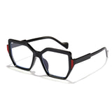 Rain's New Fashionable Gradient Color Anti-Blue Light Glasses, Square Frame, Colorful, Unisex, European and American Style, Prescription Eyeglasses