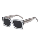 Square Frame Simple European and American Sunglasses Modern Trendy Large Frame Propionic Acid Insert Sunglasses for Women Cross-Border New Style Anti-Uv