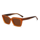 Cross-Border Hot Selling Sunglasses Tr Frame Plate Leg Sun Protection Polarized Sunglasses for Women Classic Square Frame Versatile Men's Glasses