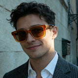 Cross-Border Hot Selling Sunglasses Tr Frame Plate Leg Sun Protection Polarized Sunglasses for Women Classic Square Frame Versatile Men's Glasses