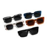Cross-Border Hot Selling Sunglasses Tr Frame Plate Leg Sun Protection Polarized Sunglasses for Women Classic Square Frame Versatile Men's Glasses