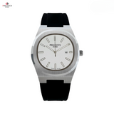 PRECIOUS DUKE Men's Ultra-Thin Quartz Watch – 30M Waterproof, Casual Silicone Strap