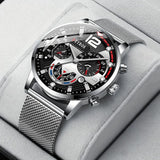 Men's Calendar Quartz Watch – Fashion Business Mesh Strap