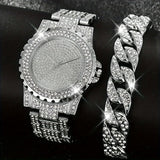 Men's Quartz Watch & Bracelet Set – Perfect Gift Choice