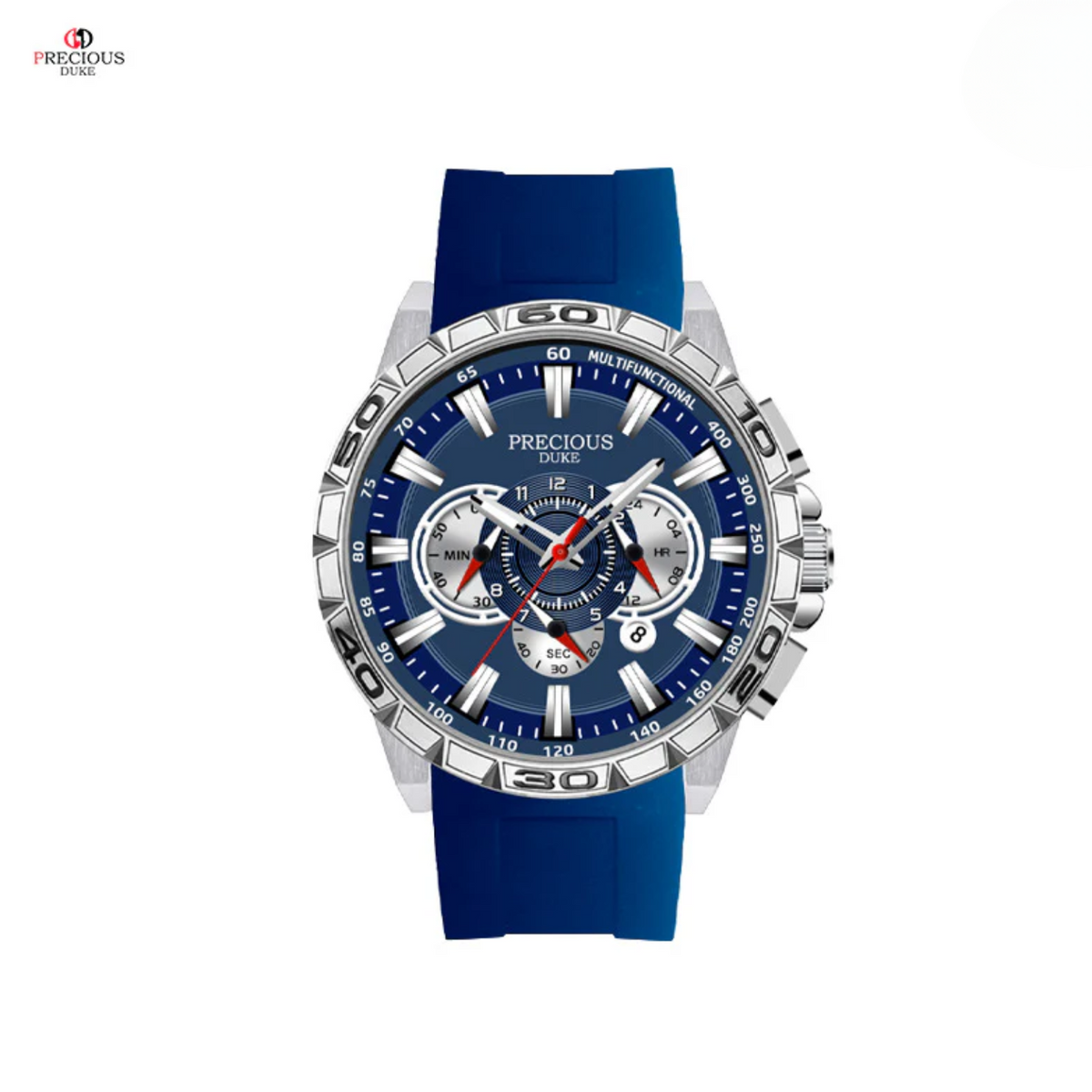 PRECIOUS DUKE Men's Quartz Watch – 20M Waterproof, Multi-Function Analog Timepiece