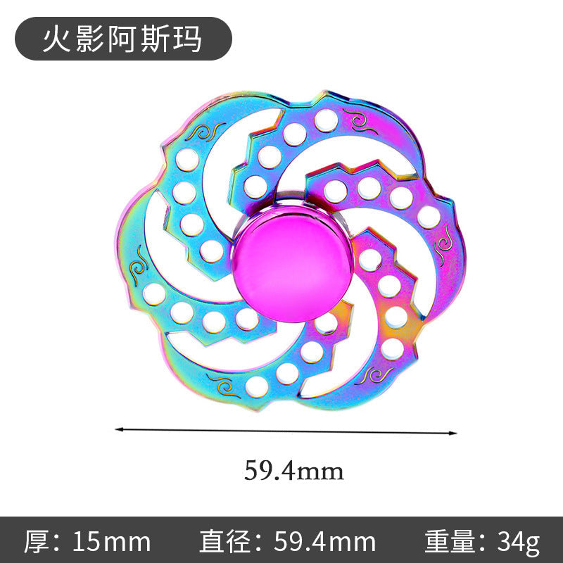 New Alloy Fingertip Spinner Stress-Relief Toy Hand Spinner Finger Spinner Street Stall Toy