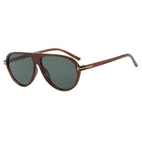 Minimalist Toad-Shaped T-Frame Sunglasses for Women 2026 New Fashion Sunglasses Trendy Ins Influencer Street Style