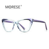 New anti-blue light plain glasses 2148 personality progressive color cat glasses frame Brazil North America foreign trade plain glasses for women