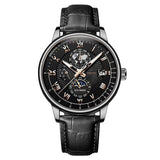 Foreign Trade New Products, Fashionable Hot-Selling Models, Calendar Three-Eye Starry Sky Moon Fashion Men's Watches, Men's Watch Belts Wholesale