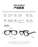 Acetate Oval Sunglasses – Minimal Mirror Finish, Lightweight European-Style Frame