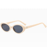 2026 New Style Small Oval Sunglasses, Fashionable and Unique, Popular among Internet Celebrities, Small Frame Glasses, Street Style Gradient Sunglasses