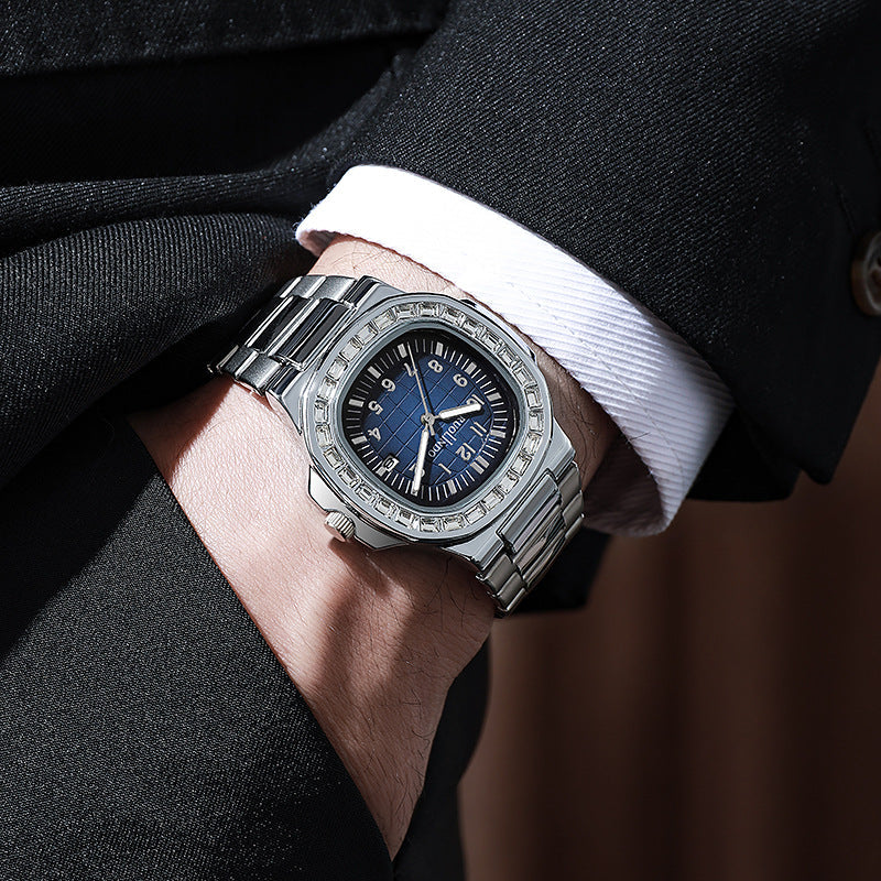 Basic Models Wholesale New Watches Men's Wholesale Men's Wristwatches Dual Calendar Luminous Quartz Stainless Steel Men's Watches
