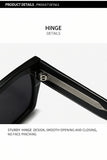 Square Frame Sunglasses – Trendy Oversized European Style UV Protection Fashion Glasses