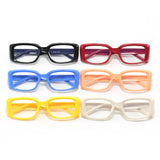 Fashion New Square Small Frame Children's Glasses Frame Personality Street Style Xiaohongshu Influencer Same Style Anti-Blue Light Non-Prescription Glasses