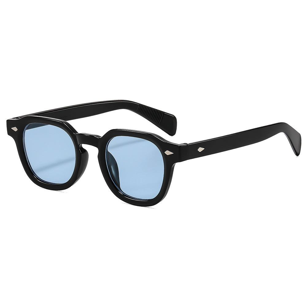 2026 New European and American Style Sunglasses for Men, Uv Protection, Fashionable Retro Rivet Design, Driving Casual Sunglasses for Women