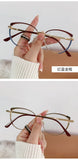 Stainless Steel Frame Cat Eye Reading Glasses – Stylish Presbyopia Relief