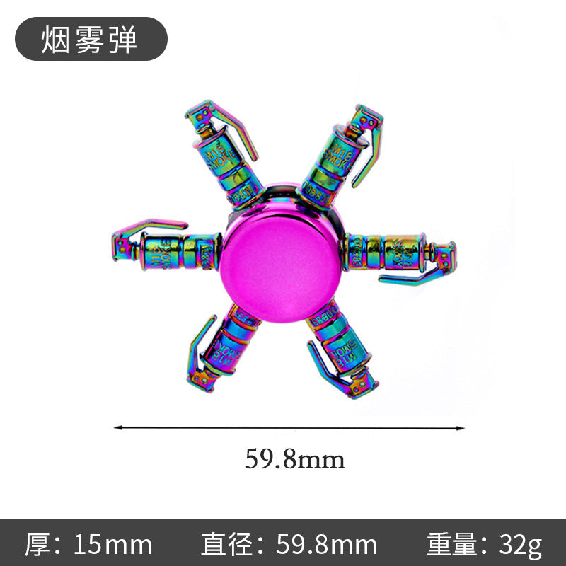 New Alloy Fingertip Spinner Stress-Relief Toy Hand Spinner Finger Spinner Street Stall Toy