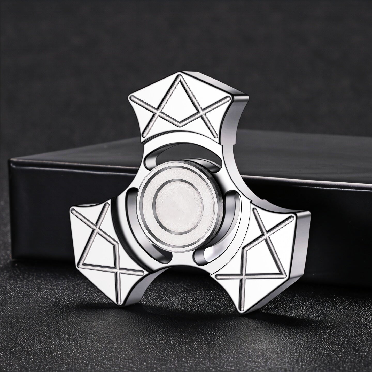 Fingertip gyro stainless steel kung fu cyclone finger gyro Seiko rotating power Net red long time decompression toy