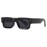 2026 European and American Thick-Framed Men's Sunglasses Trendy Square Frame Export Glasses with Personalized Rivet Decoration Cross-Border Sunglasses