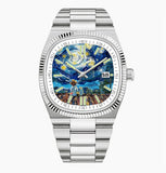 Carsikie Men's Watch New Square Large Dial Cartoon Comic Watch Sports Waterproof Cross-Border Quartz Watch