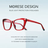 Women’s Blue Light Glasses – Fashionable Clear Lens Optical Frames with Stylish CP Pin Design