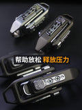 Cross-Border Push Egg Pop Coin Edc Metal Stress Relief Toy Fingertip Spinner Push Card Black Technology Pendant