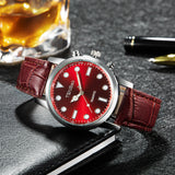 Foreign Trade Retro Leather Strap Watch, Quartz Business Mechanical Watch, Korean Style Fashion Trendy Simple Watch, Factory Direct Sales