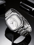 CARTISI Men’s Square Metal Strap Quartz Watch – Retro Fashion Wristwatch with Minimalist Design & Premium Style