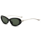 Oval Rivet Sunglasses 2026 New Style for Trendy Girls, Unique and High-end Sunglasses, European and American Style Sunglasses