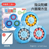 A generation of magic beans Rubik's cube boy gyro finger rotating ball decompression artifact children's educational toys