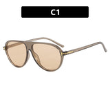 Minimalist Toad-Shaped T-Frame Sunglasses for Women 2026 New Fashion Sunglasses Trendy Ins Influencer Street Style