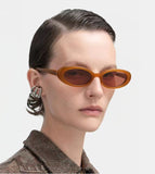 Women’s Oval Gradient Sunglasses – Retro Mini Frame