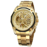 Forsining automatic mechanical watch steel band hollow luminous men's watch fashion mechanical wrist watch wholesale