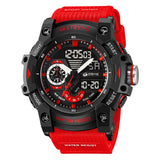 Stryve Men's Fashion Elements Waterproof Sports Watch Dual Display Luminous Electronic Multifunctional Student Watch S8029