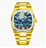 Carsikie Men's Watch New Square Large Dial Cartoon Comic Watch Sports Waterproof Cross-Border Quartz Watch