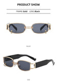 Retro Modern UV400 Sunglasses – Small Metal Frame Trendy Eyewear for Men & Women