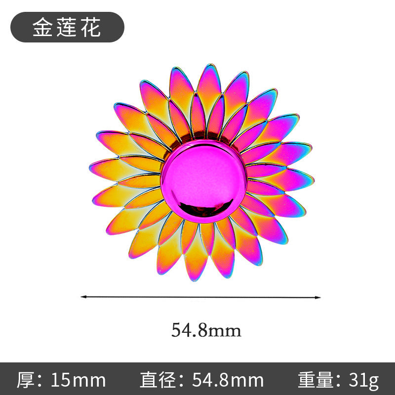 New Alloy Fingertip Spinner Stress-Relief Toy Hand Spinner Finger Spinner Street Stall Toy