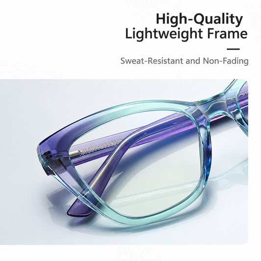 Women’s Cat-Eye Blue Light Glasses – Stylish Gradient Frame Anti-Blue Light Fashion Eyewear