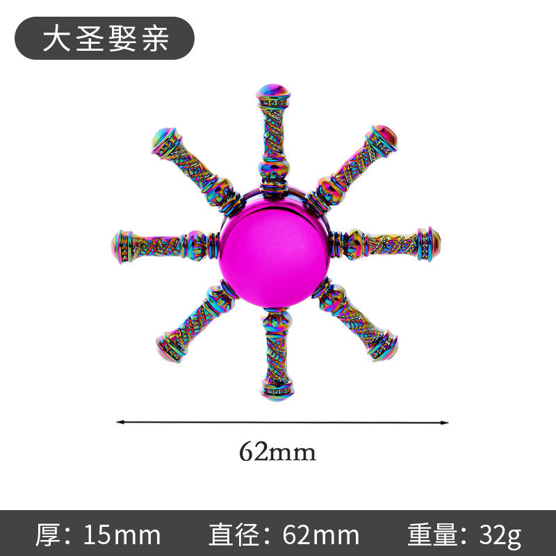 New Alloy Fingertip Spinner Stress-Relief Toy Hand Spinner Finger Spinner Street Stall Toy