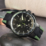 New AliExpress WIS foreign trade men's 6-hand silicone strap quartz watch TT chronograph from the source manufacturer