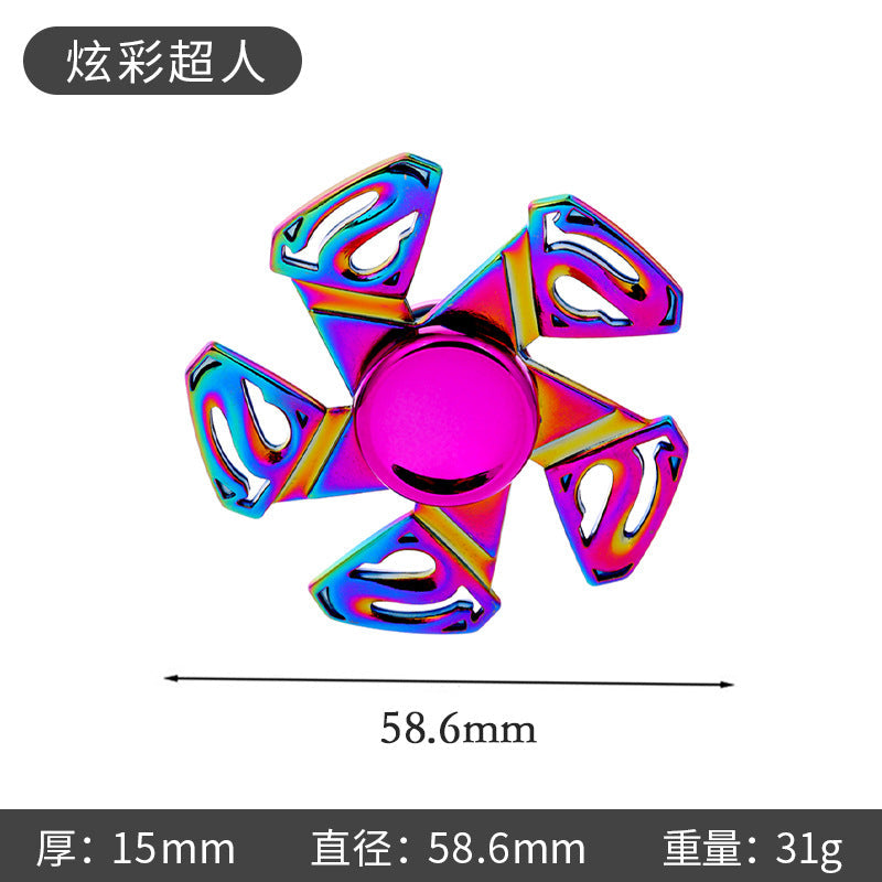 New Alloy Fingertip Spinner Stress-Relief Toy Hand Spinner Finger Spinner Street Stall Toy