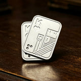 Triangular Rotating Card Pusher Edc Three-Ring Snap Coin Snap Card Hand-Push Sound Coin Stress-Relief Handheld Toy Ppb