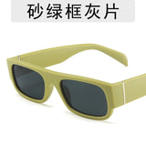 New European and American Cross-border Hip-hop Sunglasses Retro Small Frame Internet Celebrity Glasses Ins Candy Color Personalized Wear Sunglasses