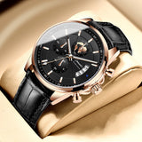 Foreign trade new men's automatic waterproof luminous Calendar Watch cross-border wholesale fashion quartz watch trembles on behalf of the hair