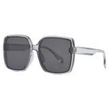 Cross-Border Hot-Selling In-Stock Items, One-Piece Dropshipping Uv400 Sunglasses, Large Square Frame, European and American Internet Celebrity Trend, Street Style, Instagram Fashion