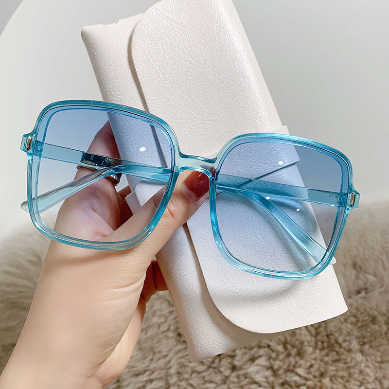 Rice Nail Square Sunglasses Women's Sunglasses Gradient 2022 New Style Glasses Women's Trend UV Protection