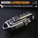 Cross-Border Push Egg Pop Coin Edc Metal Stress Relief Toy Fingertip Spinner Push Card Black Technology Pendant