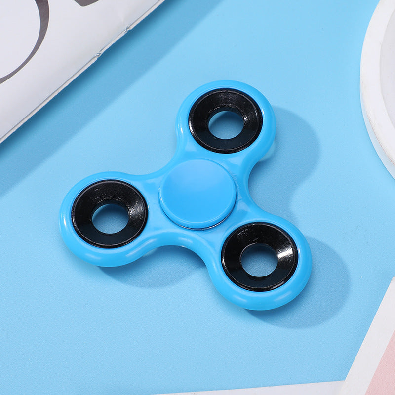 Rotating Fidget Spinner Abs Plastic Three-Finger Stress Relief Toy Hand Spinner Finger Stall Edc Toy